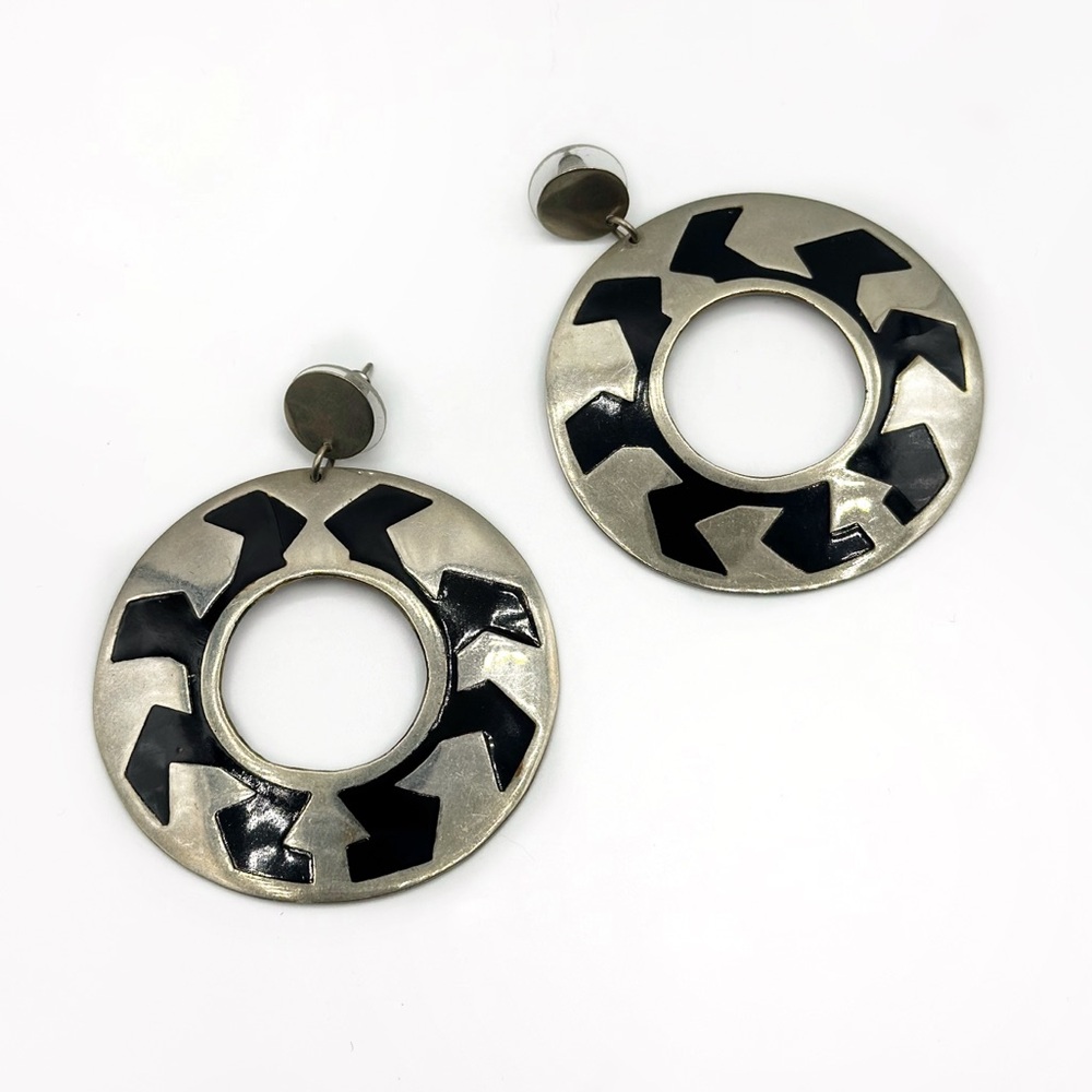 VINTAGE Mexican Alpaca Earrings